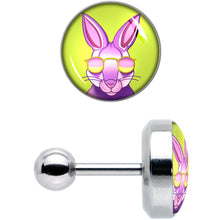 Load image into Gallery viewer, 16G 1/4 Cool Shades Bunny Cartilage Tragus Earring by Onyx O

