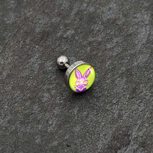 Load image into Gallery viewer, 16G 1/4 Cool Shades Bunny Cartilage Tragus Earring by Onyx O
