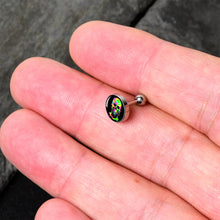 Load image into Gallery viewer, 16G 1/4 Ultra Bright Melting Skull Tragus Cartilage Earring by Onyx O
