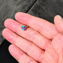 Load image into Gallery viewer, 16G 1/4 Retro Pixel Skull Cartilage Tragus Earring by Onyx O
