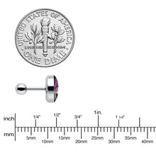 Load image into Gallery viewer, 16G 1/4 Burning Skull Candle Cartilage Tragus Earring by Onyx O
