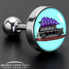 Load image into Gallery viewer, 16G 1/4 Holiday Christmas Hearse Tragus Cartilage Earring by Onyx O
