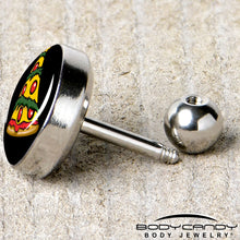 Load image into Gallery viewer, Christmas Holiday Pizza Tree Tragus Cartilage Earring by Onyx O
