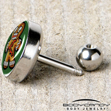 Load image into Gallery viewer, Christmas Holiday Zombie Gingergread Man Tragus Cartilage Earring by Onyx O
