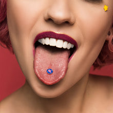 Load image into Gallery viewer, Adorable Axolotl Barbell Tongue Ring by Onyx O
