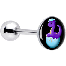Load image into Gallery viewer, Baby Dinosaur Barbell Tongue Ring by Onyx O
