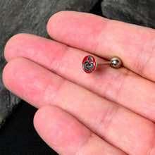 Load image into Gallery viewer, Black Snake Barbell Tongue Ring by Onyx O
