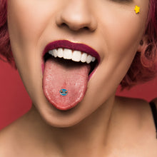 Load image into Gallery viewer, Retro Cassette Tape Barbell Tongue Ring by Onyx O
