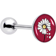 Load image into Gallery viewer, Love Me Not Flower Barbell Tongue Ring by Onyx O
