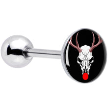 Load image into Gallery viewer, Holiday Dead Nosed Reindeer Barbell Tongue Ring by Onyx O

