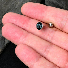 Load image into Gallery viewer, Epic Blue Barbell Tongue Ring
