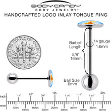 Load image into Gallery viewer, Gold Fish Barbell Tongue Ring by Onyx O
