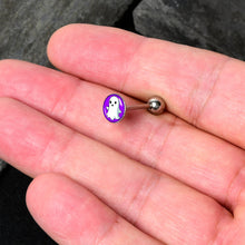 Load image into Gallery viewer, Ghost Barbell Tongue Ring by Onyx O
