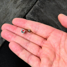 Load image into Gallery viewer, I Love Me Barbell Tongue Ring by Onyx O
