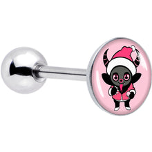 Load image into Gallery viewer, Krampus Cutie Holiday Barbell Tongue Ring by Onyx O
