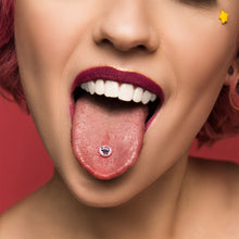 Load image into Gallery viewer, Krampus Cutie Holiday Barbell Tongue Ring by Onyx O
