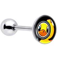 Load image into Gallery viewer, Magnified Yellow Duck Barbell Tongue Ring by Onyx O
