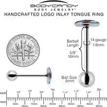 Load image into Gallery viewer, Oh My Otters Animal Barbell Tongue Ring by Onyx O
