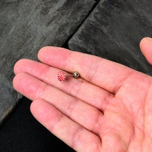 Load image into Gallery viewer, Holiday Peppermint Candy Barbell Tongue Ring
