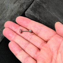 Load image into Gallery viewer, Holiday Peppermint Candy Barbell Tongue Ring
