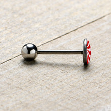 Load image into Gallery viewer, Holiday Peppermint Candy Barbell Tongue Ring
