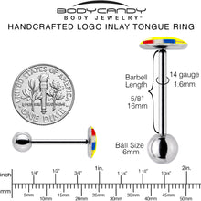 Load image into Gallery viewer, Popsicle Barbell Tongue Ring by Onyx O
