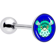 Load image into Gallery viewer, Pufferfish Barbell Tongue Ring by Onyx O
