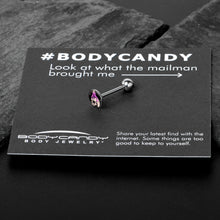 Load image into Gallery viewer, Burning Skull Candle Barbell Tongue Ring by Onyx O
