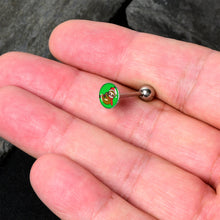 Load image into Gallery viewer, Santa Sloth Holiday Barbell Tongue Ring by Onyx O
