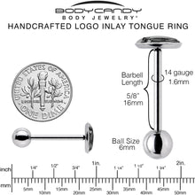 Load image into Gallery viewer, Donkey Smart Ass Barbell Tongue Ring by Onyx O
