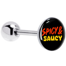 Load image into Gallery viewer, Spicy and Saucy Barbell Tongue Ring by Onyx O
