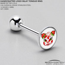 Load image into Gallery viewer, Stawberry Cow Barbell Tongue Ring by Onyx O
