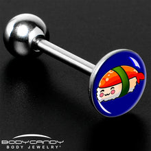 Load image into Gallery viewer, Sushi Barbell Tongue Ring by Onyx O
