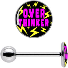 Load image into Gallery viewer, Over Thinker Impact Barbell Tongue Ring by Onyx O
