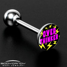 Load image into Gallery viewer, Over Thinker Impact Barbell Tongue Ring by Onyx O
