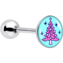 Load image into Gallery viewer, Pastel Christmas Tree Barbell Tongue Ring by Onyx O
