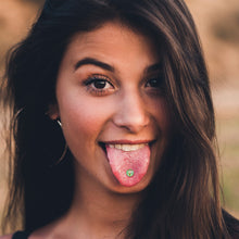 Load image into Gallery viewer, Waving Cat Barbell Tongue Ring by Onyx O
