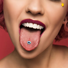 Load image into Gallery viewer, Holiday Christmas Hearse Barbell Tongue Ring by Onyx O
