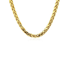 Load image into Gallery viewer, 5.2mm 14k Yellow Gold Diamond Cut Round Franco Chain
