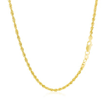 Load image into Gallery viewer, 2.0mm 14k Yellow Gold Light Rope Chain
