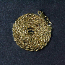 Load image into Gallery viewer, 2.0mm 14k Yellow Gold Light Rope Chain
