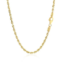 Load image into Gallery viewer, 2.75mm 10k Yellow Gold Solid Diamond Cut Rope Chain
