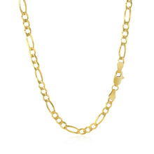 Load image into Gallery viewer, 3.8mm 14k Yellow Gold Solid Figaro Chain

