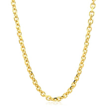 Load image into Gallery viewer, 4.0mm 14k Yellow Gold Diamond Cut Cable Link Chain

