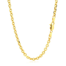 Load image into Gallery viewer, 4.0mm 14k Yellow Gold Diamond Cut Cable Link Chain
