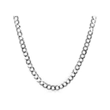 Load image into Gallery viewer, 2.6mm 14k White Gold Solid Curb Chain
