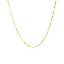 Load image into Gallery viewer, 14k Yellow Gold Diamond Cut Rolo Chain 1.1mm

