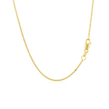 Load image into Gallery viewer, 14k Yellow Gold Diamond Cut Rolo Chain 1.1mm
