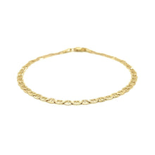 Load image into Gallery viewer, 3.2mm 14k Yellow Gold Mariner Link Anklet
