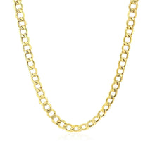 Load image into Gallery viewer, 4.4mm 14k Yellow Gold Curb Chain
